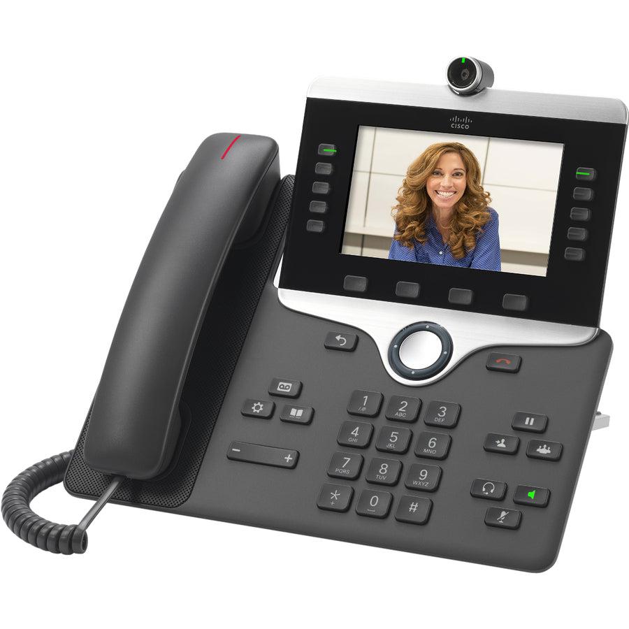 Cisco 8865 IP Phone - Corded/Cordless - Corded/Cordless - Wi-Fi, Bluetooth - Desktop, Wall Mountable - Charcoal CP-8865-3PCC-K9++=