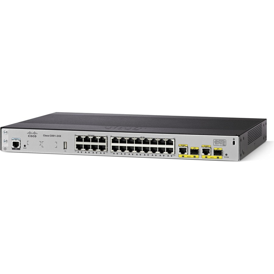 Cisco 891 Gigabit Ethernet Security Router with SFP and 24-ports Ethernet Switch C891-24X/K9-RF