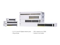 Cisco Business 110 CBS110-5T-D Ethernet Switch - 5 Ports - Gigabit Ethernet - 10/100/1000B