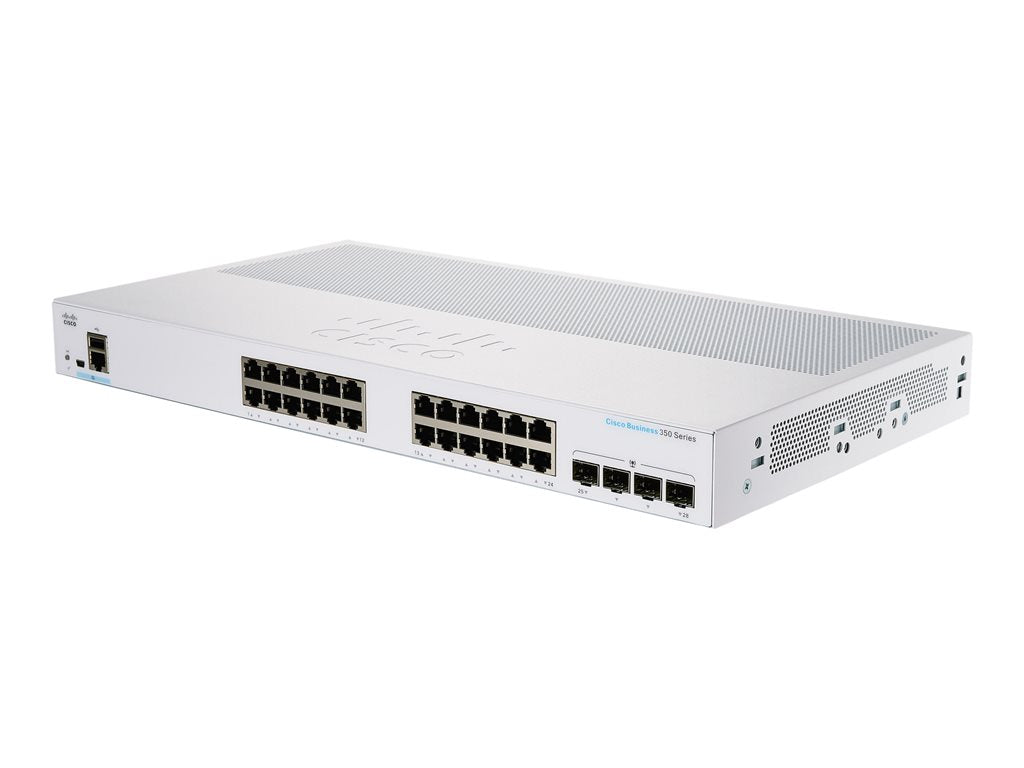 Cisco Business 350 Series CBS350-24T-4X - Switch - L3 - managed - 24 x 10/100/1000 + 4 x 10 Gigabit SFP+ -