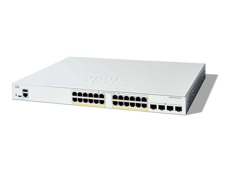 Cisco Catalyst 1200 24-Port Full PoE Switch with 4x10G SFP+ for SMB