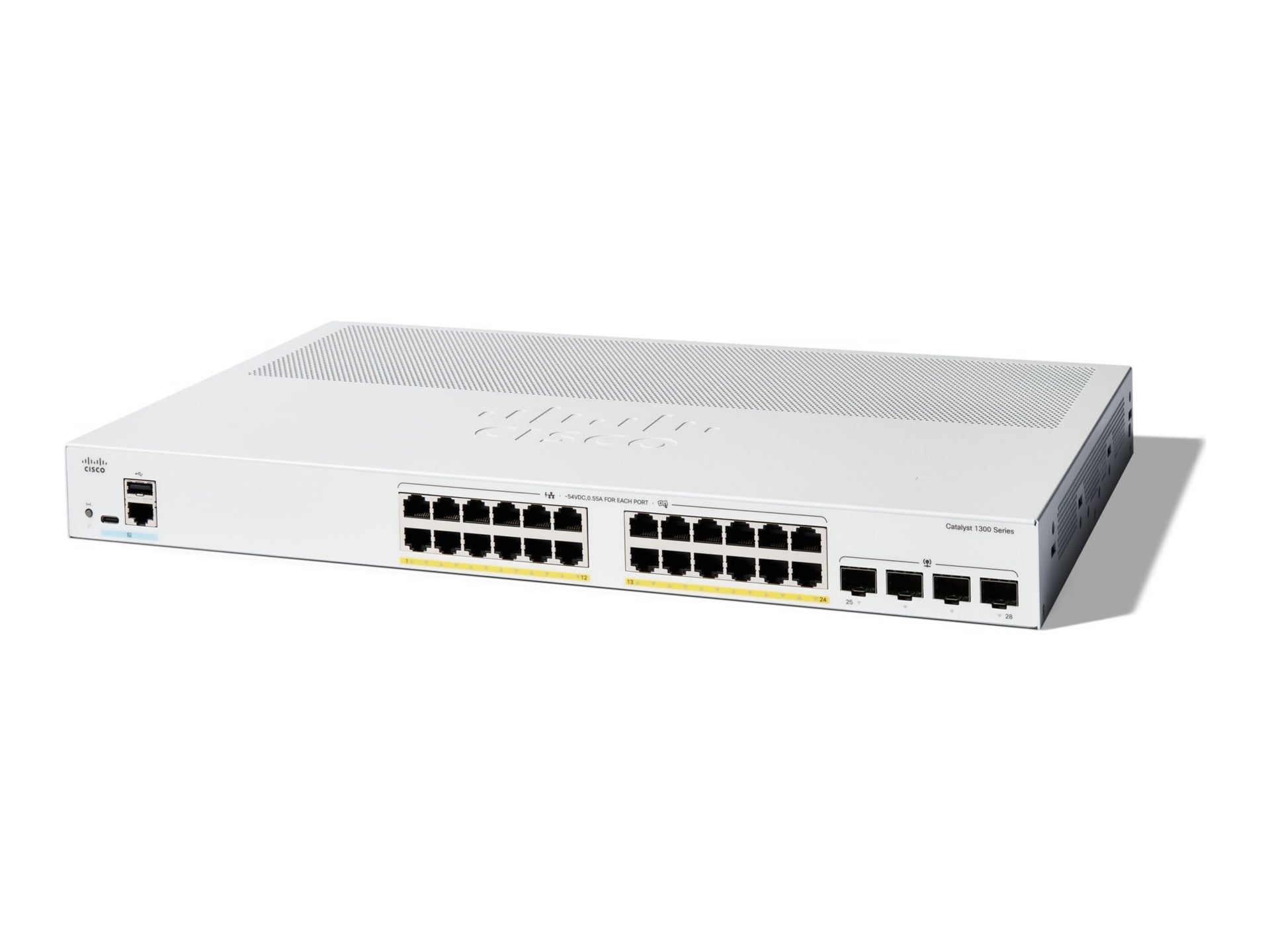 Cisco Catalyst 1300 24-Port PoE Gigabit Switch with 4x1G SFP for SMB