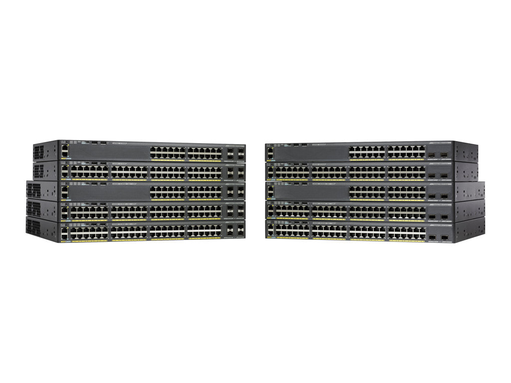 Cisco Catalyst 2960X-48FPD-L - Switch - managed - 48 x 10/100/1000 (PoE+) + 2 x 10 Gigabit SFP+ - desktop,