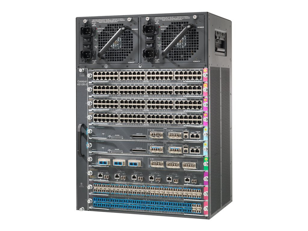 Cisco Catalyst 4510R+E - Bundle - switch - rack-mountable - with 2 ME-X4748-SFP-E, Sup8E, LAN Base