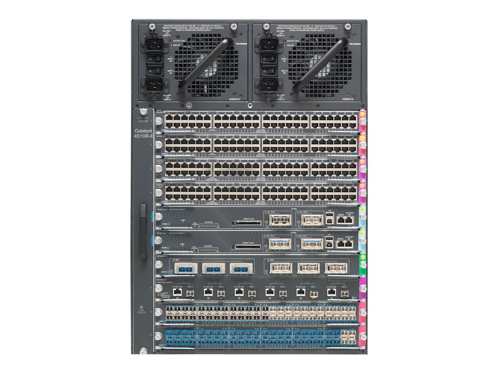 Cisco Catalyst 4510R+E - Bundle - switch - rack-mountable - with 2 ME-X4748-SFP-E, Sup8E, LAN Base