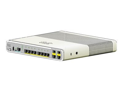 Cisco Catalyst Compact 2960C-8PC-L - Switch - managed - 8 x 10/100 (PoE) + 2 x combo Gigabit SFP - desktop,