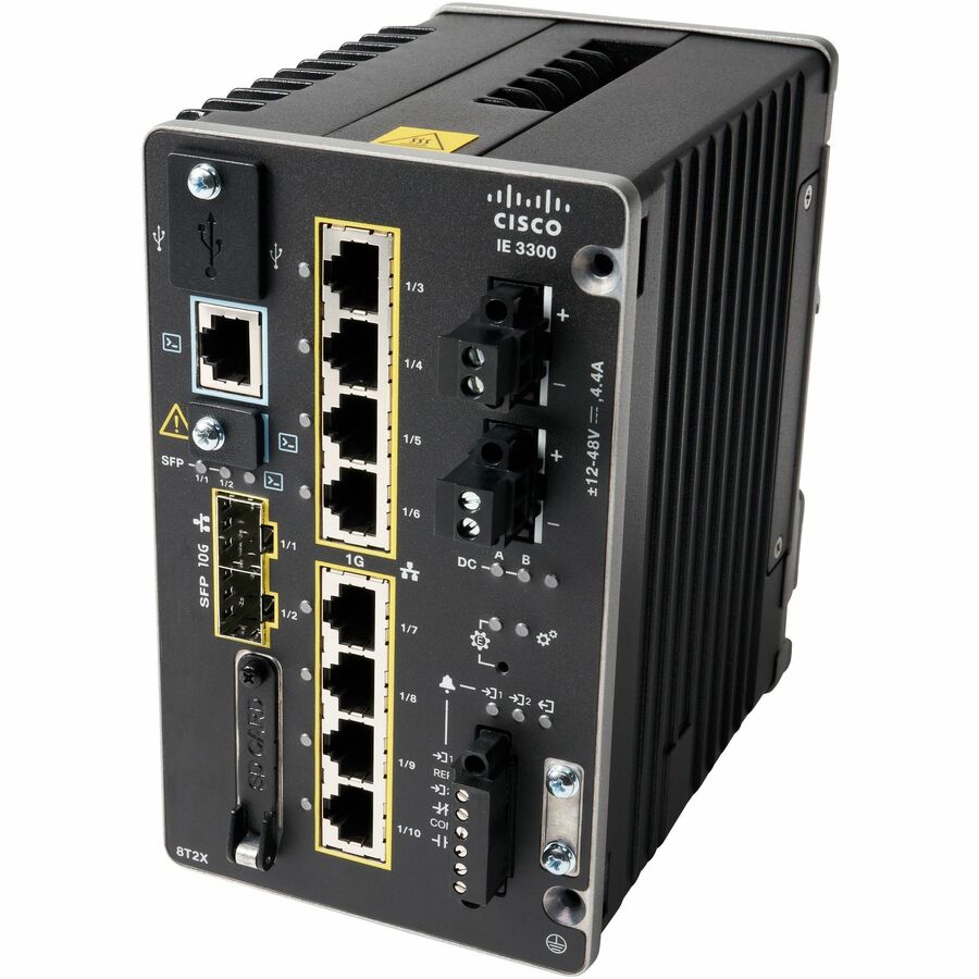 Cisco Catalyst IE3300 Rugged Switch - Industrial Ethernet | Tecisoft IE-3300-8T2S-E