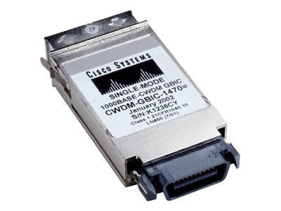 Cisco - GBIC transceiver module - GigE - 1000Base-CWDM - SC/PC single-mode - 1470 nm - refurbished - for Network