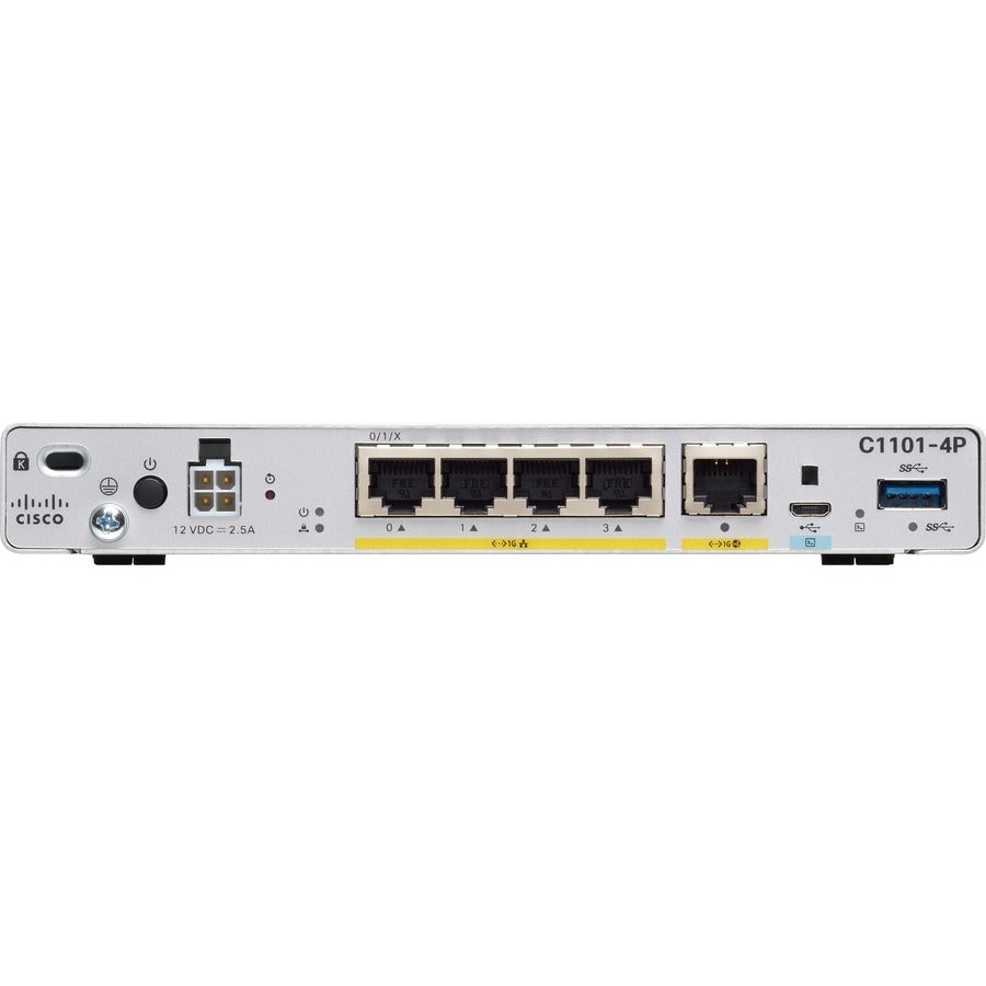 Cisco ISR 1101 Integrated Services Router - Enterprise Gigabit Ethernet WAN Router | tecisoft C1101-4P