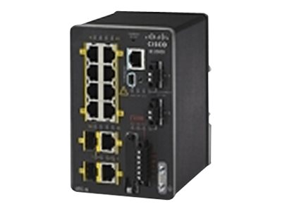 Cisco Industrial Ethernet 2000 Series - Switch - managed - 6 x 10/100 + 2 x combo SFP - DIN rail mountable