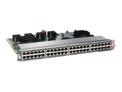 Cisco Line Card E-Series - Switch - 48 x 10/100/1000 (PoE+) - plug-in module - PoE+ (pack of 2)