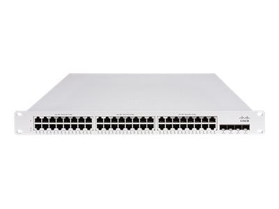 Cisco Meraki MS150 48T-4G - Switch - managed - 48 x 10/100/1000 + 4 x Gigabit SFP - rack-mountable - for P/N: MA-CBL-100G-1M, MS150-48T-4G
