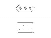 Cisco - Power cable - IEC 60320 C19 to SEV 5934-2 (M) - 8 ft - Switzerland - for Catalyst 2960, 2960G, 2960S, 3560E,