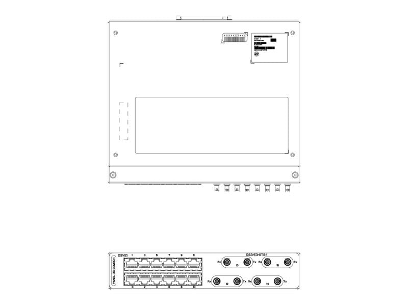 Cisco Single - Patch panel - E1 x 12, DS-3 x 4 - for P/N: NCS4201-SA, NCS4202-SA