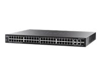 Cisco Small Business SG300-52MP - Switch - L3 - managed - 50 x 10/100/1000 (PoE+) + 2 x combo Gigabit SFP - desktop,