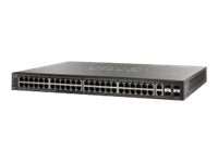 Cisco Small Business SG500-52MP - Switch - managed - 48 x 10/100/1000 (PoE+) + 2 x combo Gigabit SFP + 2 x SFP -