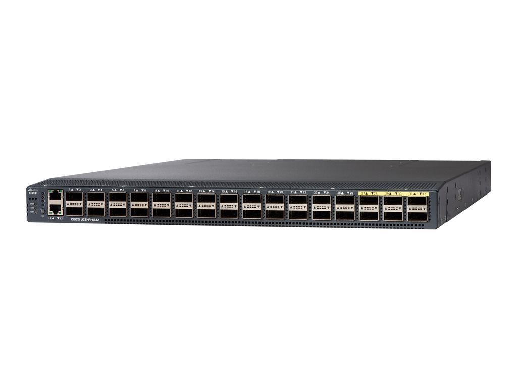 Cisco UCS 6332 Fabric Interconnect - Switch - managed - 32 x 10 Gigabit / 40 Gigabit Ethernet / FCoE QSFP+ -