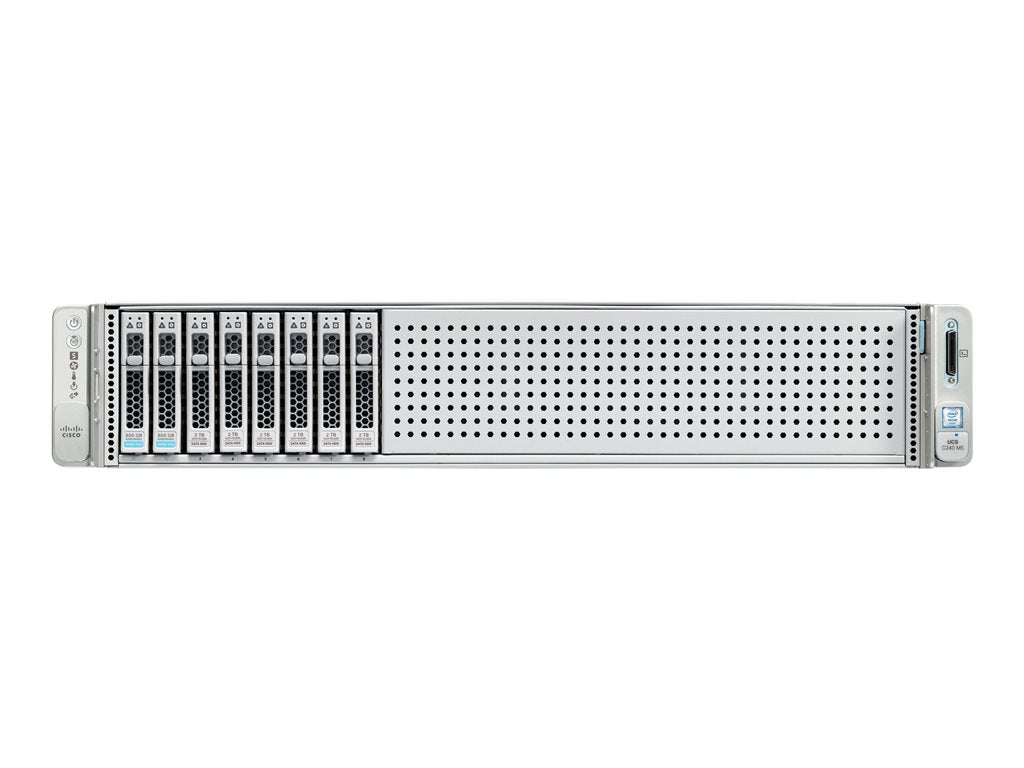 Cisco UCS C240 M5 SFF Rack Server - Server - rack-mountable - 2U - 2-way - no CPU up to - RAM 0 GB - SATA/SAS - hot-swap