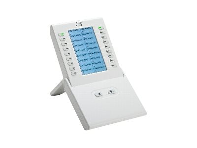Cisco Unified IP Color Key Expansion Module - Key expansion module for VoIP phone - white - refurbished - for Unified IP