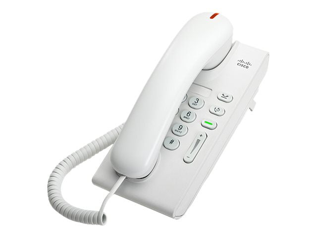 Cisco Unified IP Phone 6901 Slimline - VoIP phone - SCCP, SIP - arctic white - refurbished