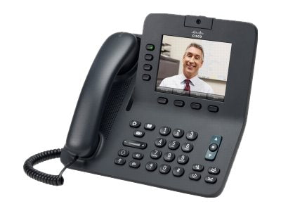 Cisco Unified IP Phone 8945 Slimline - IP video phone - SCCP, SIP - 4 lines - remanufactured