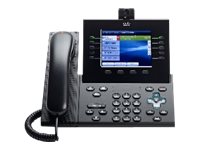 Cisco Unified IP Phone 9951 Slimline - IP video phone - SIP - multiline - charcoal gray - refurbished