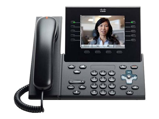 Cisco Unified IP Phone 9951 Standard - VoIP phone - SIP - multiline - charcoal gray - refurbished