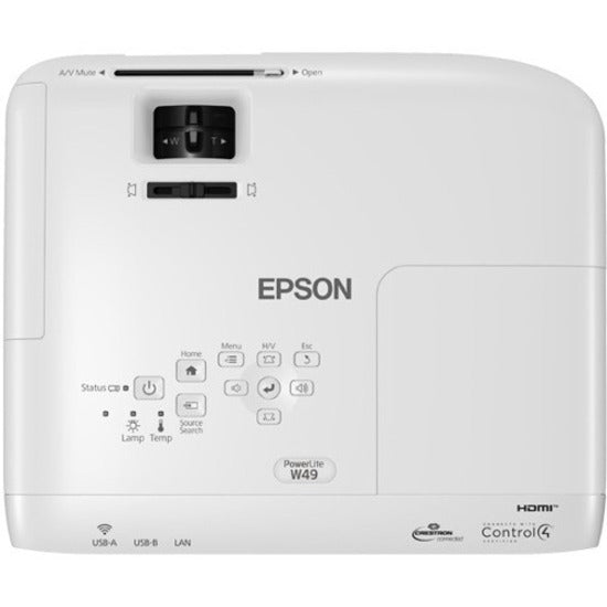 Classroom Projector 3LCD WXGA - PowerLite W49 3800 Lumens | Epson V11H983020