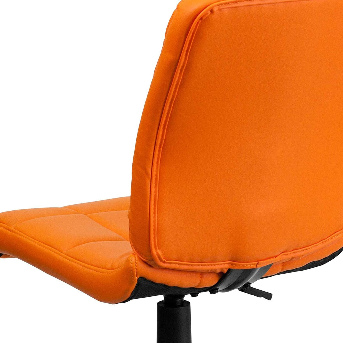 Clayton Orange Quilted Vinyl Office Swivel Task Chair