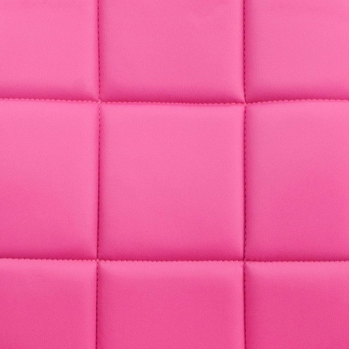 Clayton Pink Quilted Vinyl Mid-Back Swivel Office Chair