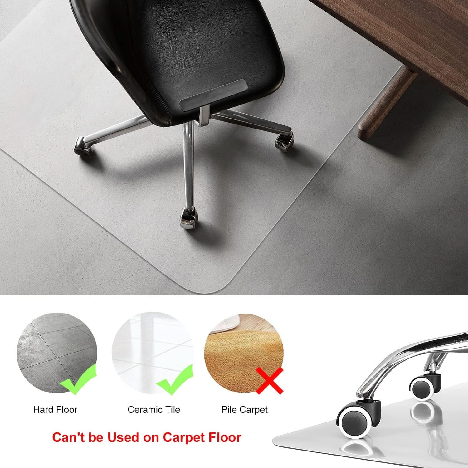 Clear Chair Mat 36 By 48 For Hard Floors Office Home