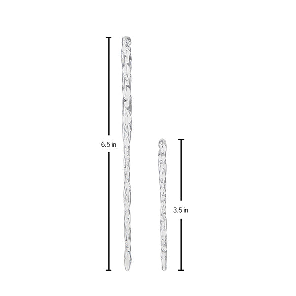 Clear Glass Icicles Ornaments