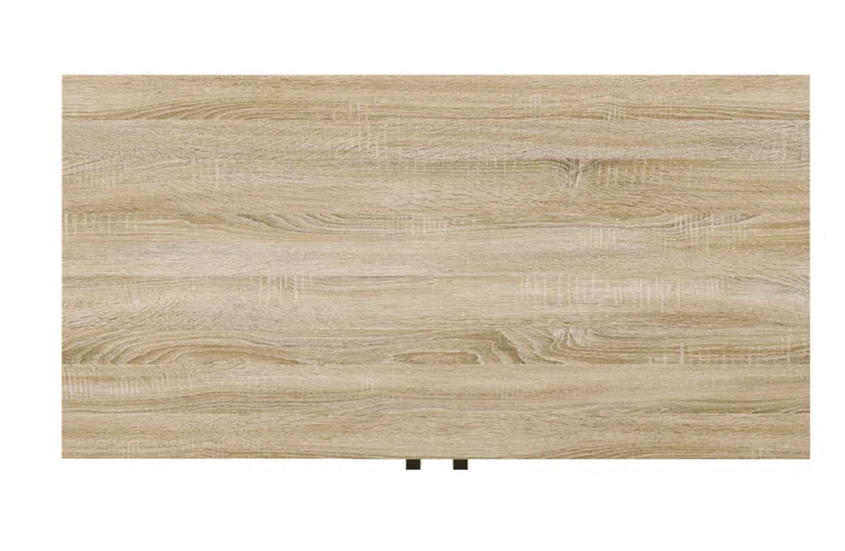 Coastal Linen Panel Accent Cabinet With Adjustable Shelves