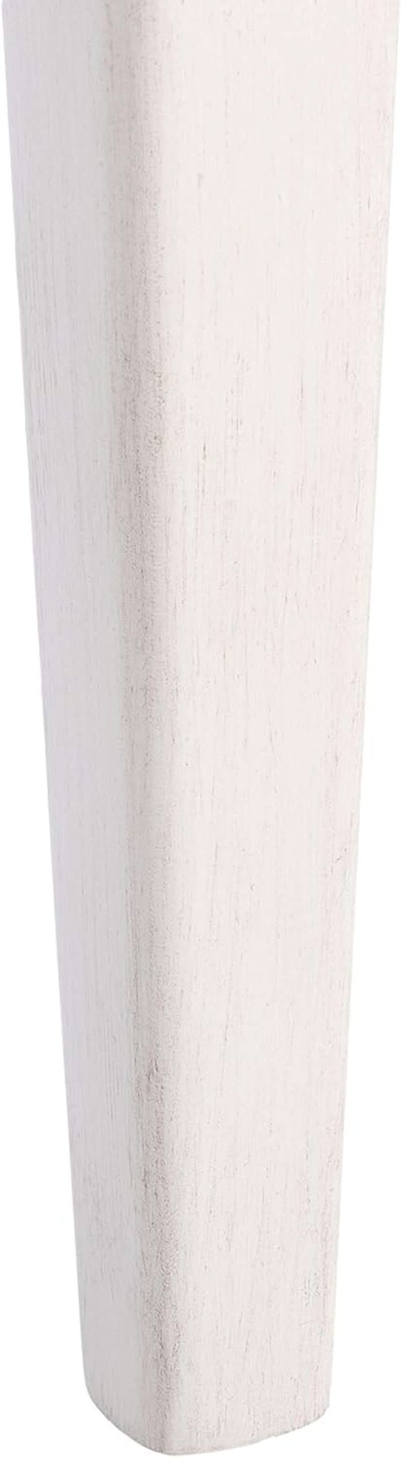 Coastal White And Natural Rattan Dining Chair Set Of 2