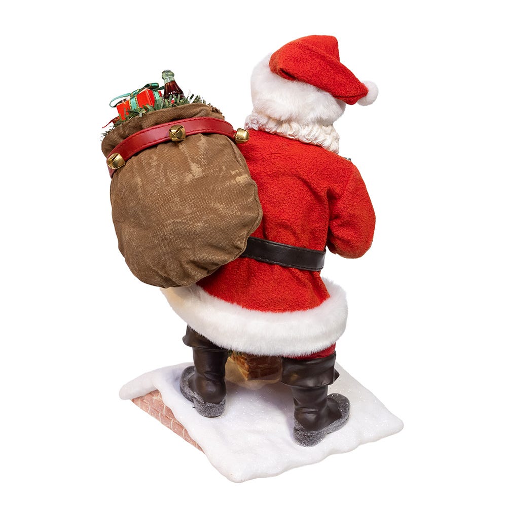 Coca-Cola Santa Chimney Holiday Table Piece