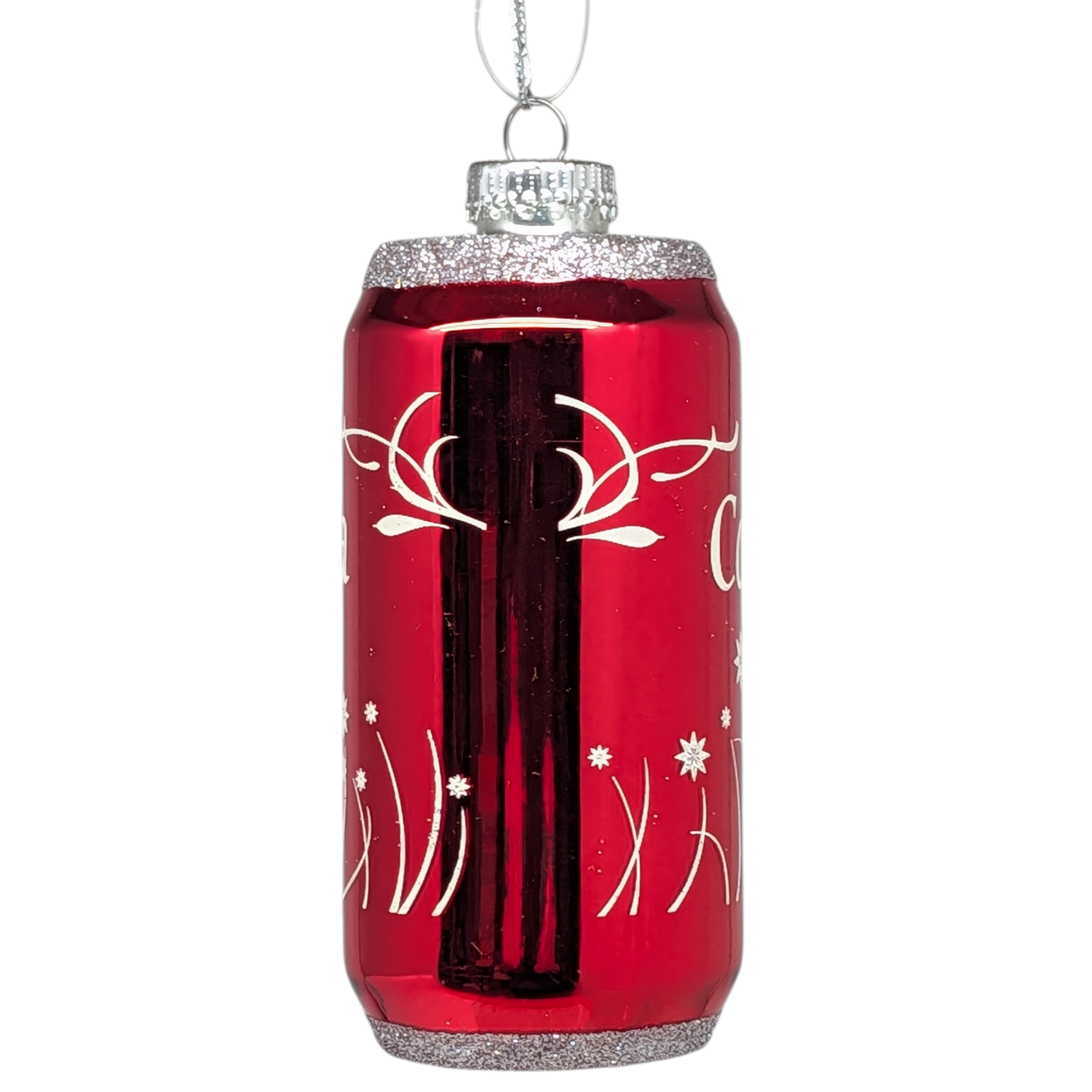 Cola Can Glass Ornament