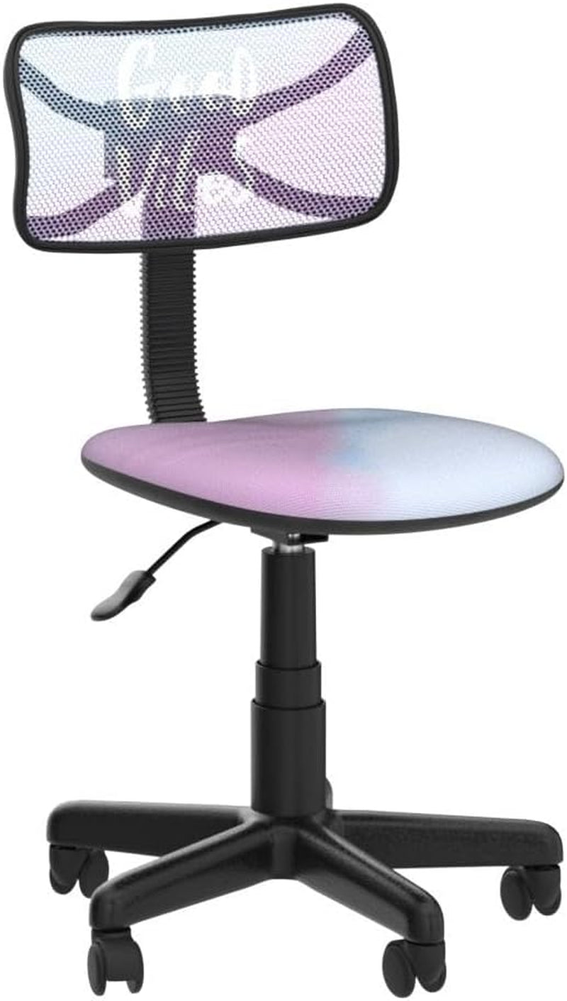 Colorful Swivel Mesh Desk Chair With Padded Cushion