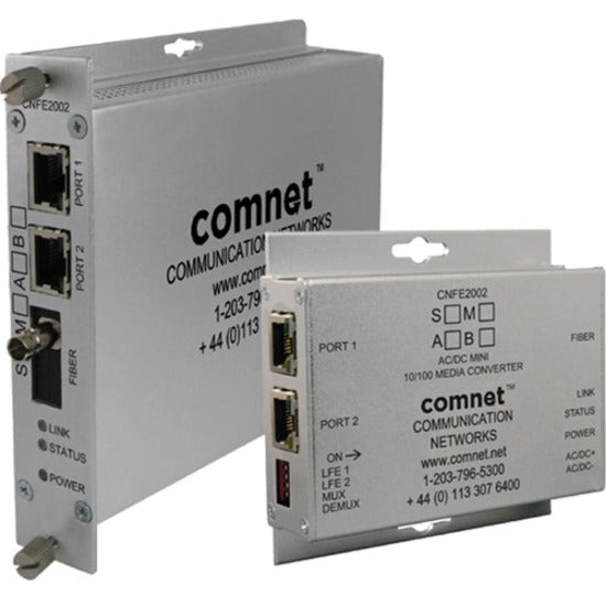 ComNet 2 Ch 10/100 Mbps Ethernet 1310/1550nm, 60 W PoE++, A Side CNFE2002M1APOEHO/M