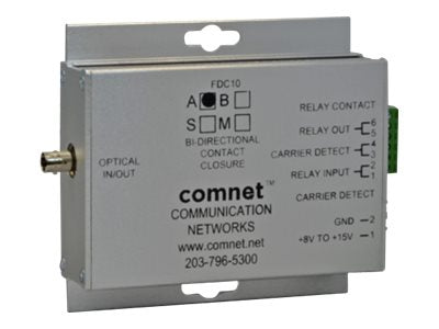 ComNet FDC10S1B Small Size Bi-Directional Transceiver - Contact closure extender - fiber optic - up to 42.9 miles - 1550