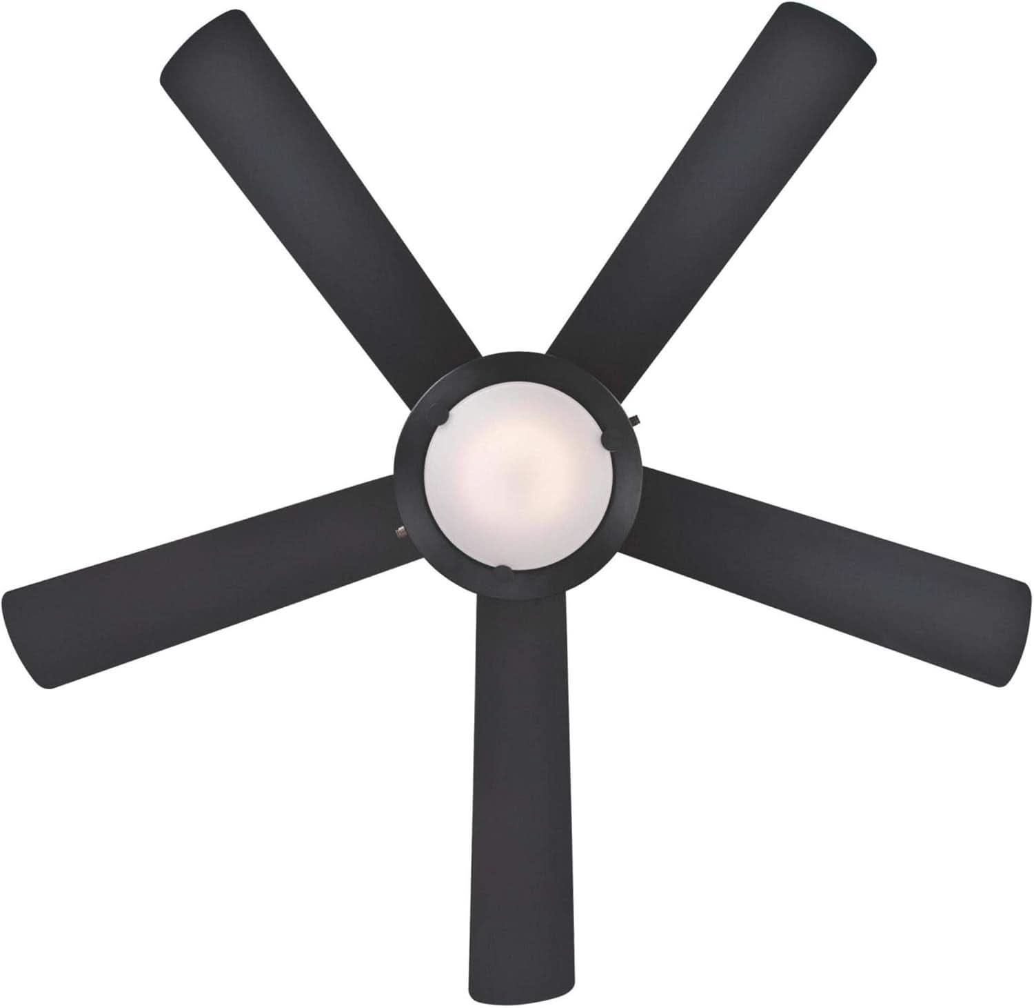 Comet 52 Inch Matte Black Ceiling Fan With LED Light Kit