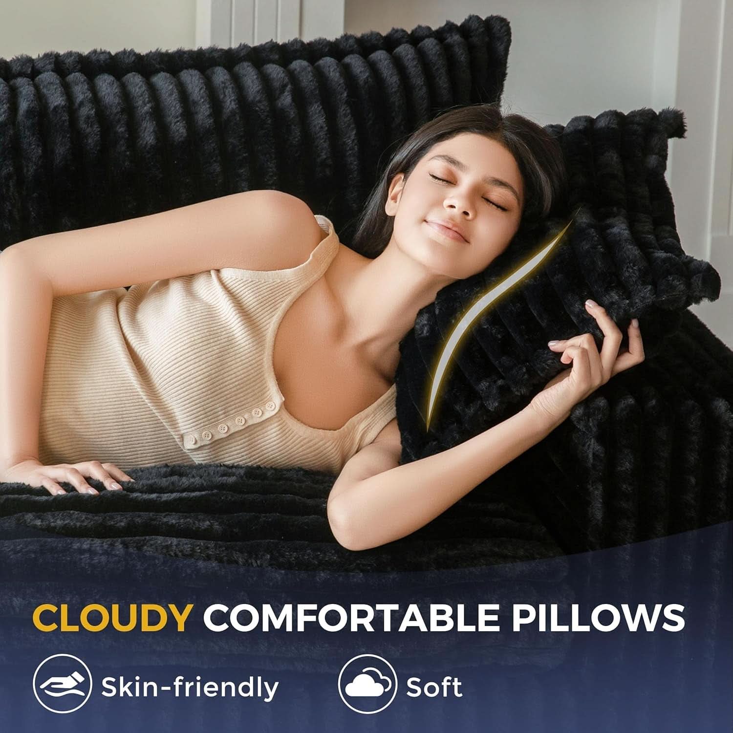Comfortable Bean Bag Chair with Wide Armrests and Support