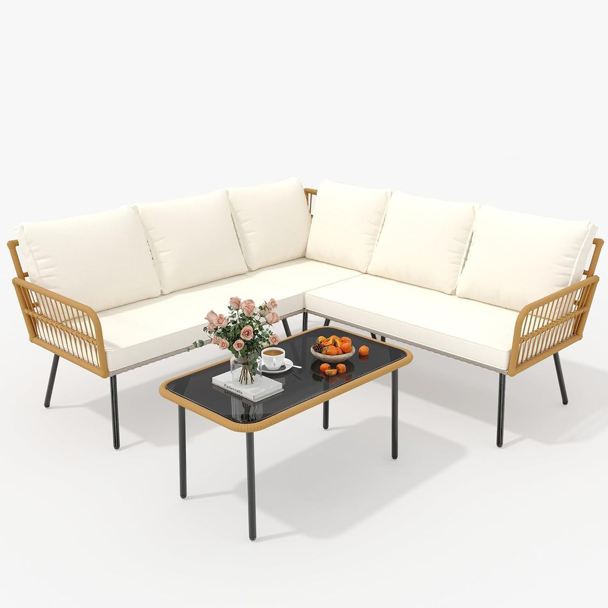 Comfortable Outdoor Sectional Patio Furniture Set for Relaxation