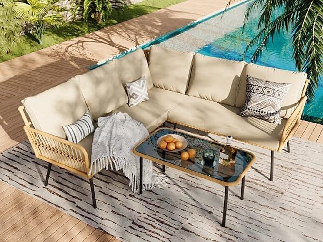 Comfortable Outdoor Sectional Patio Furniture Set for Relaxation