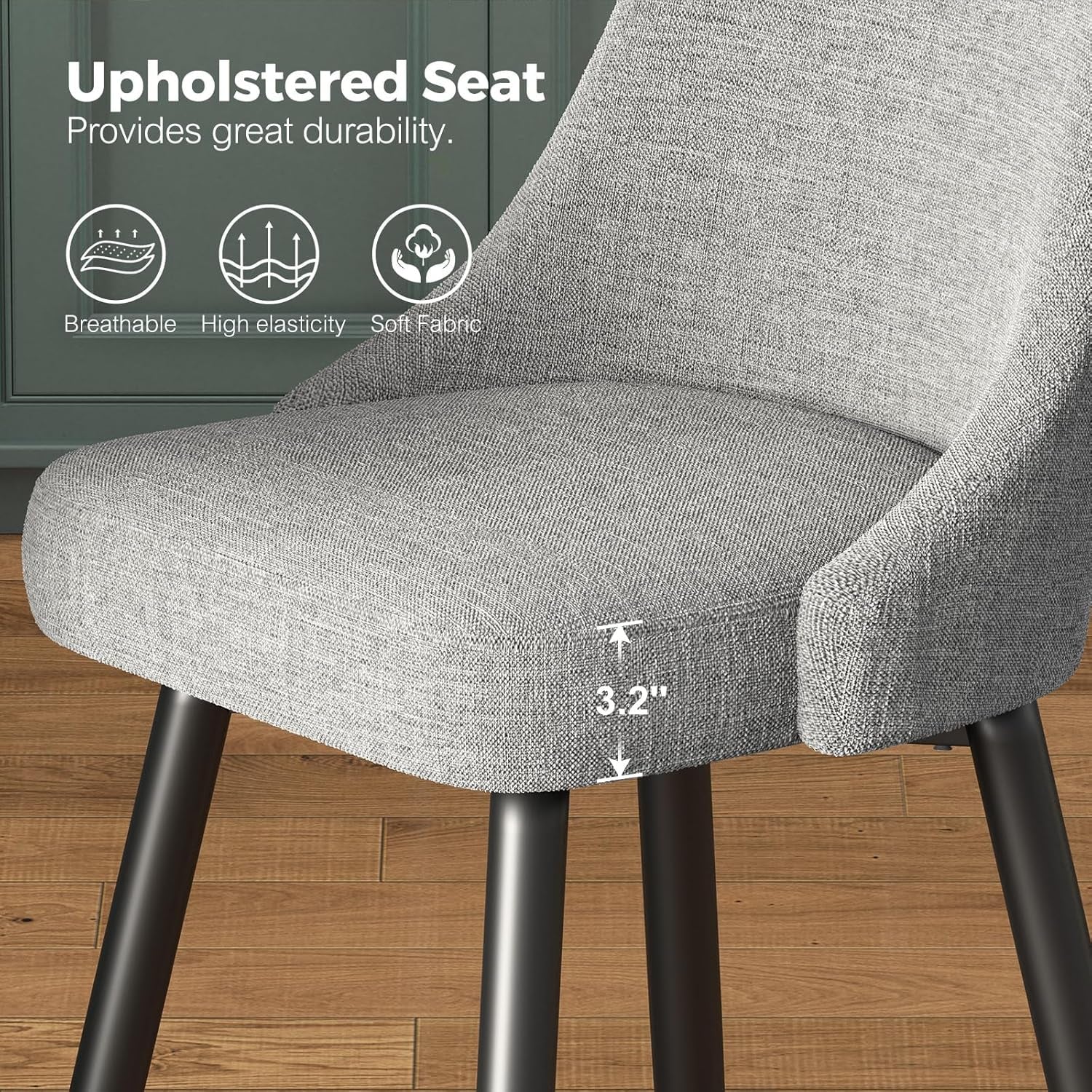 Comfortable Swivel Bar Stools Set for Kitchen Counter