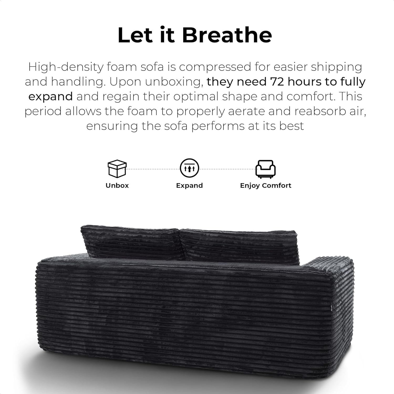 Comfy 71 Inch Loveseat Sofa for Small Spaces