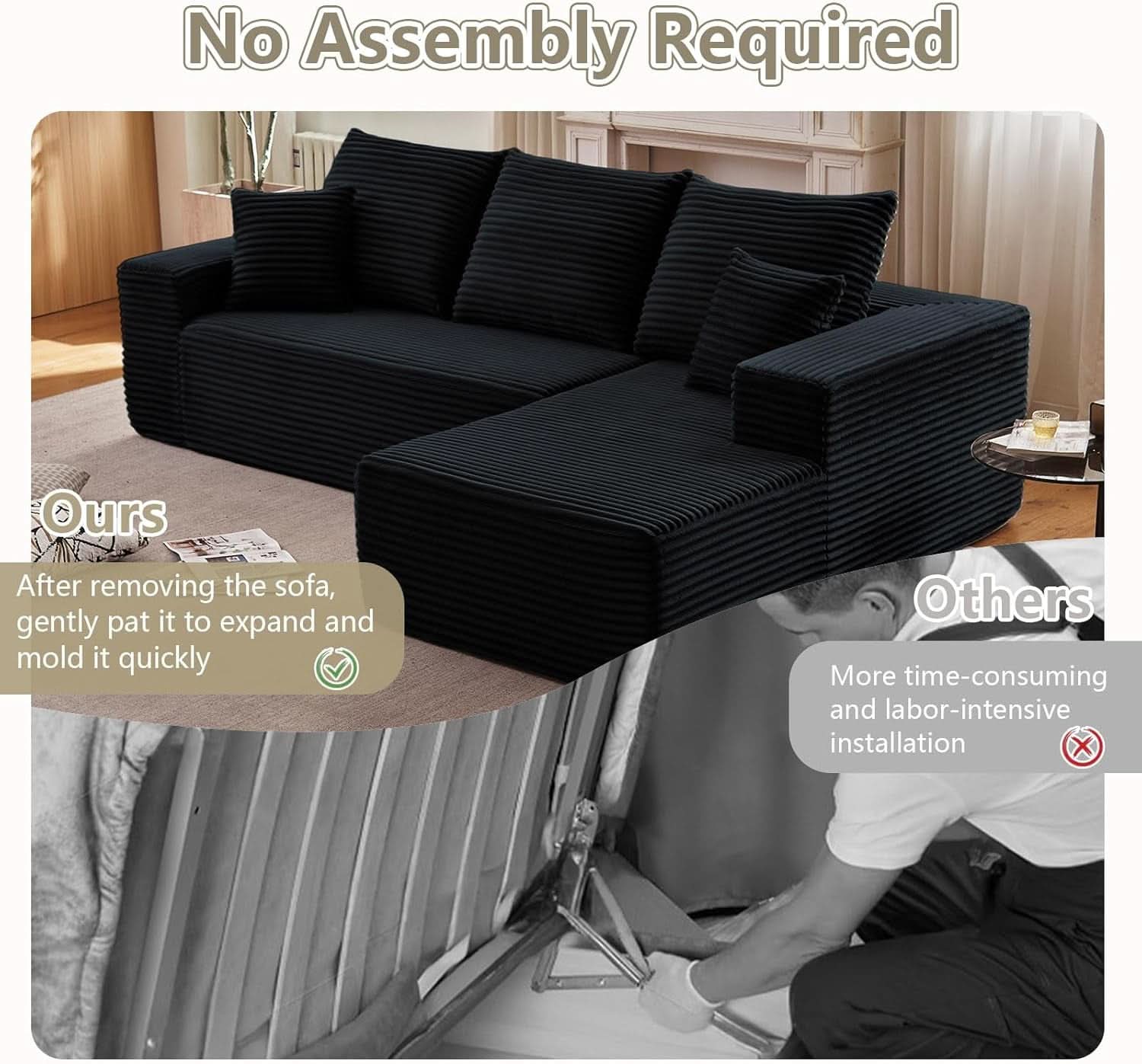 Comfy Modular Sectional Sofa With Chaise Lounge Design