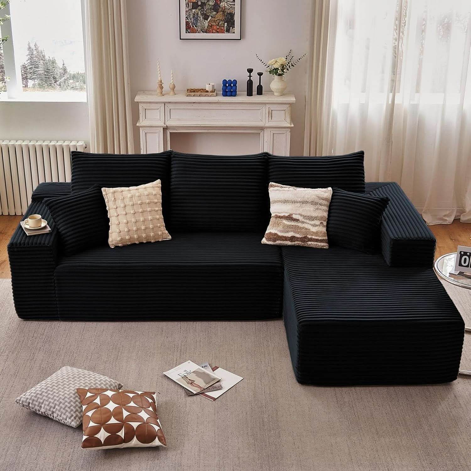 Comfy Modular Sectional Sofa With Chaise Lounge Design