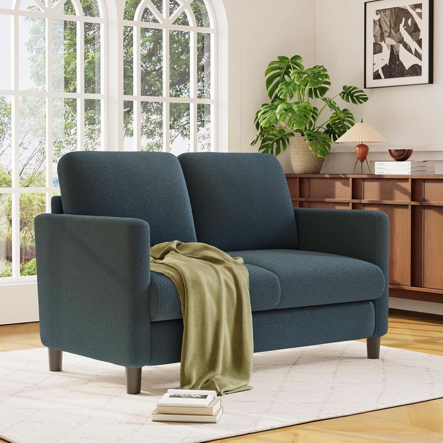 Comfy Teddy Loveseat Sofa Perfect For Small Spaces