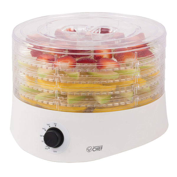 Commercial Chef CCD100W6 CCD100W6 280-Watt 5-Tray Food Dehydrator