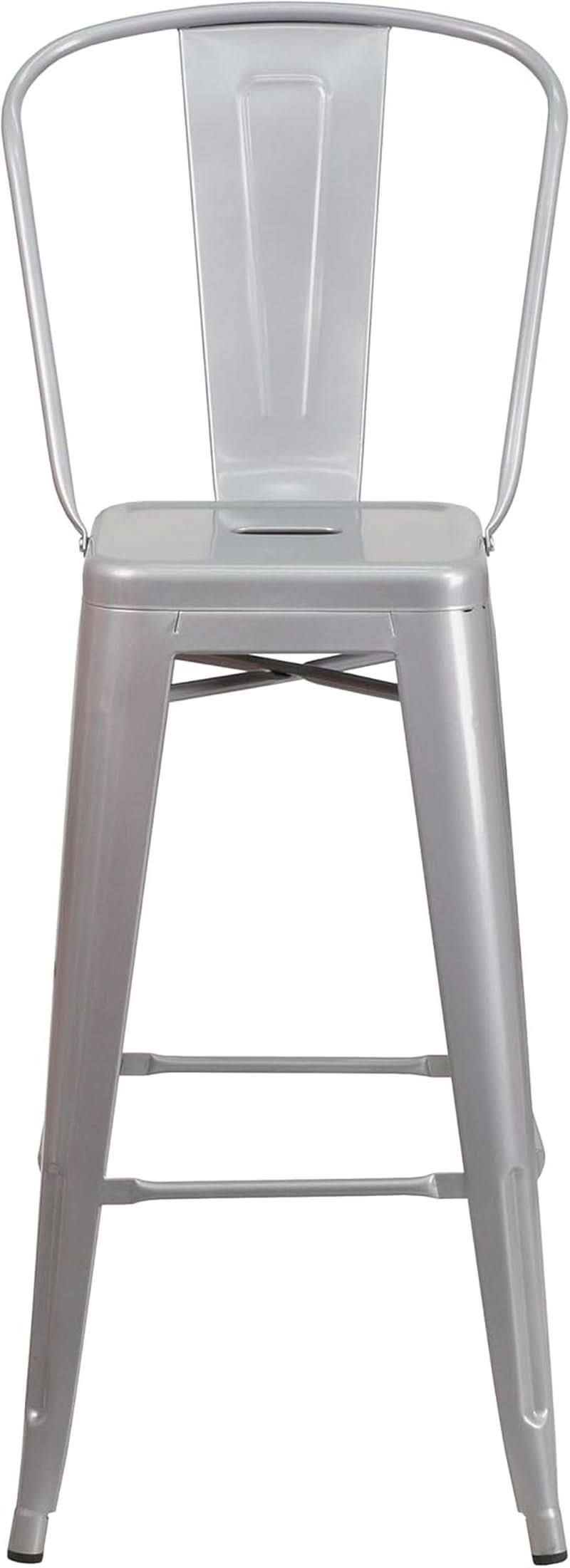 Commercial Grade Metal Barstool Set for Indoor Outdoor Use